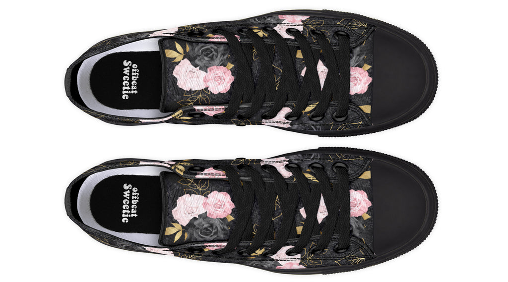 Blush Roses Low Tops - Offbeat Sweetie