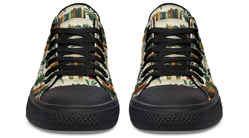 Books And Plants Low Tops (Wide)