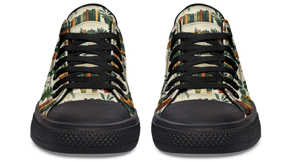 Books And Plants Low Tops (Wide)