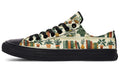 Books And Plants Low Tops (Wide)