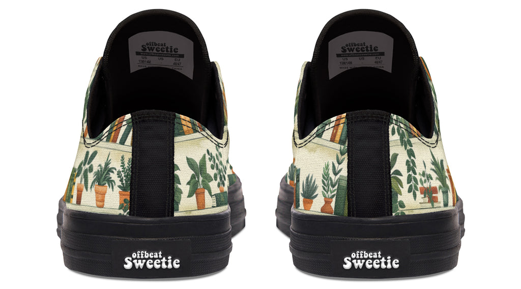 Books And Plants Low Tops (Wide)