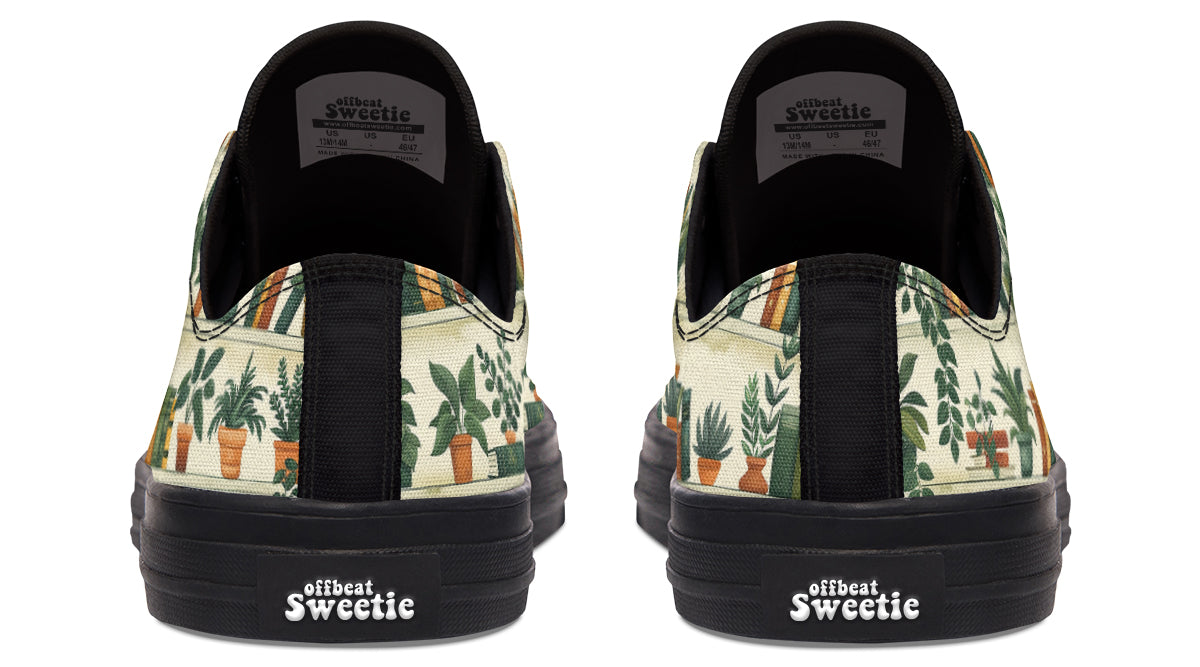Books And Plants Low Tops (Wide)