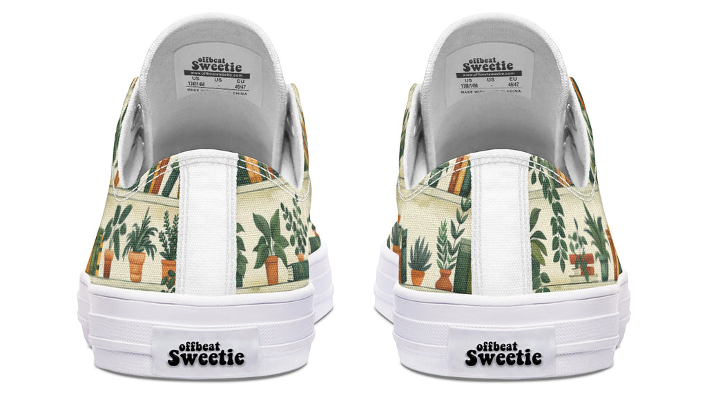 Books And Plants Low Tops (Wide)