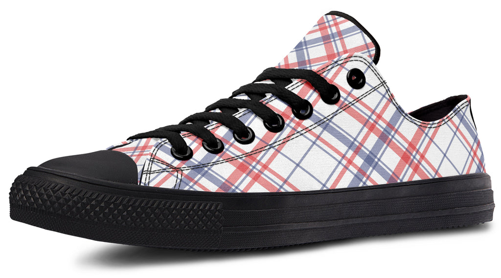 Candy Stripe Plaid Low Tops