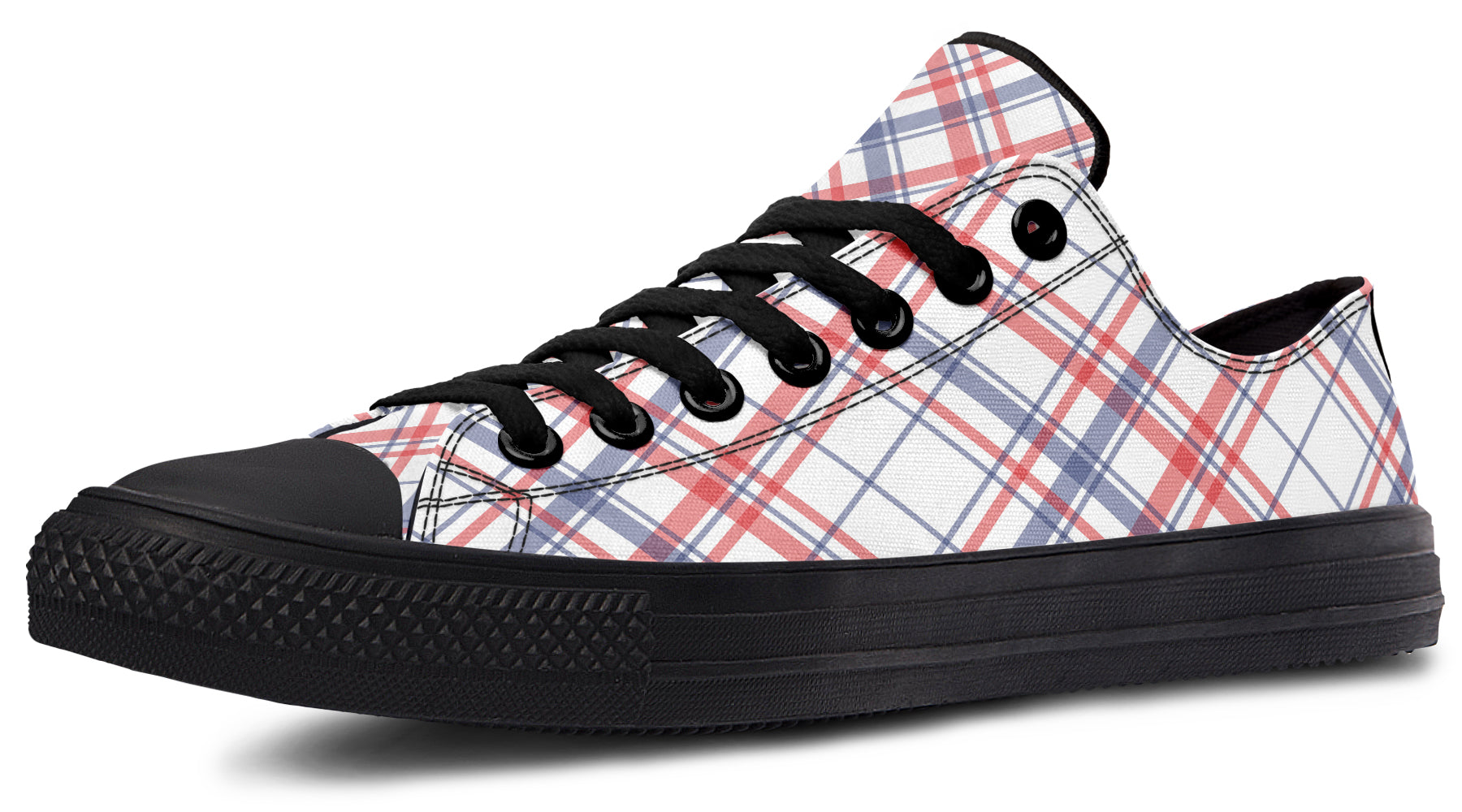 Candy Stripe Plaid Low Tops