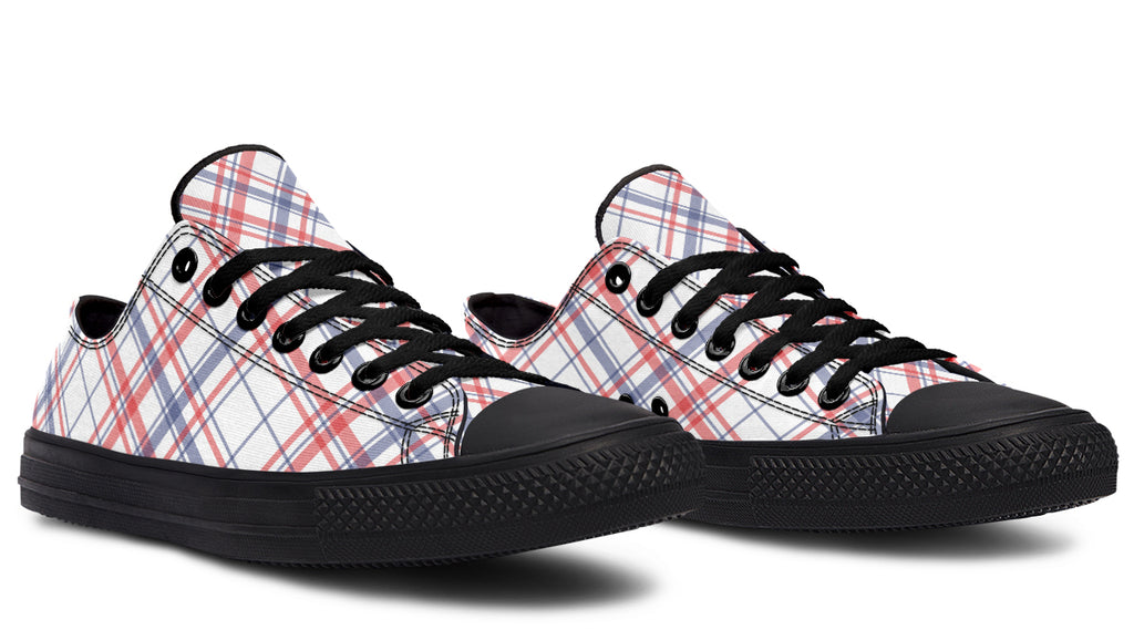 Candy Stripe Plaid Low Tops