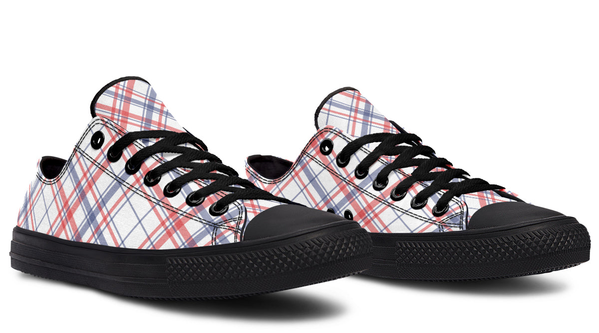 Candy Stripe Plaid Low Tops