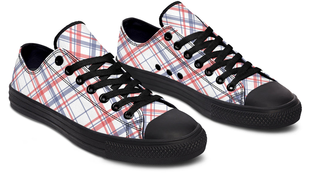 Candy Stripe Plaid Low Tops