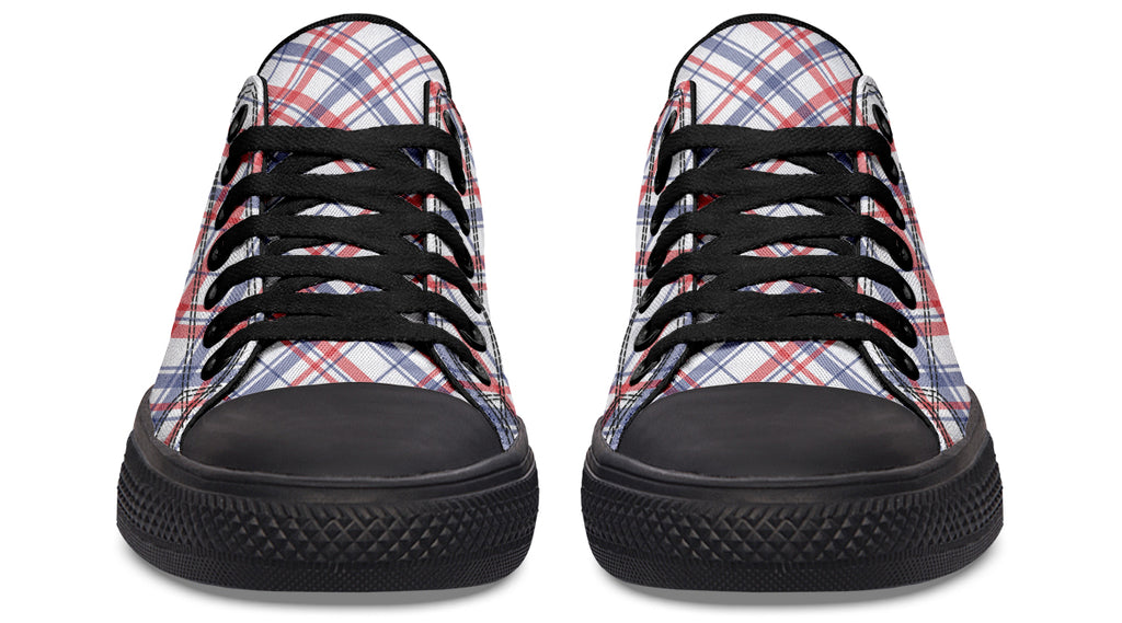 Candy Stripe Plaid Low Tops