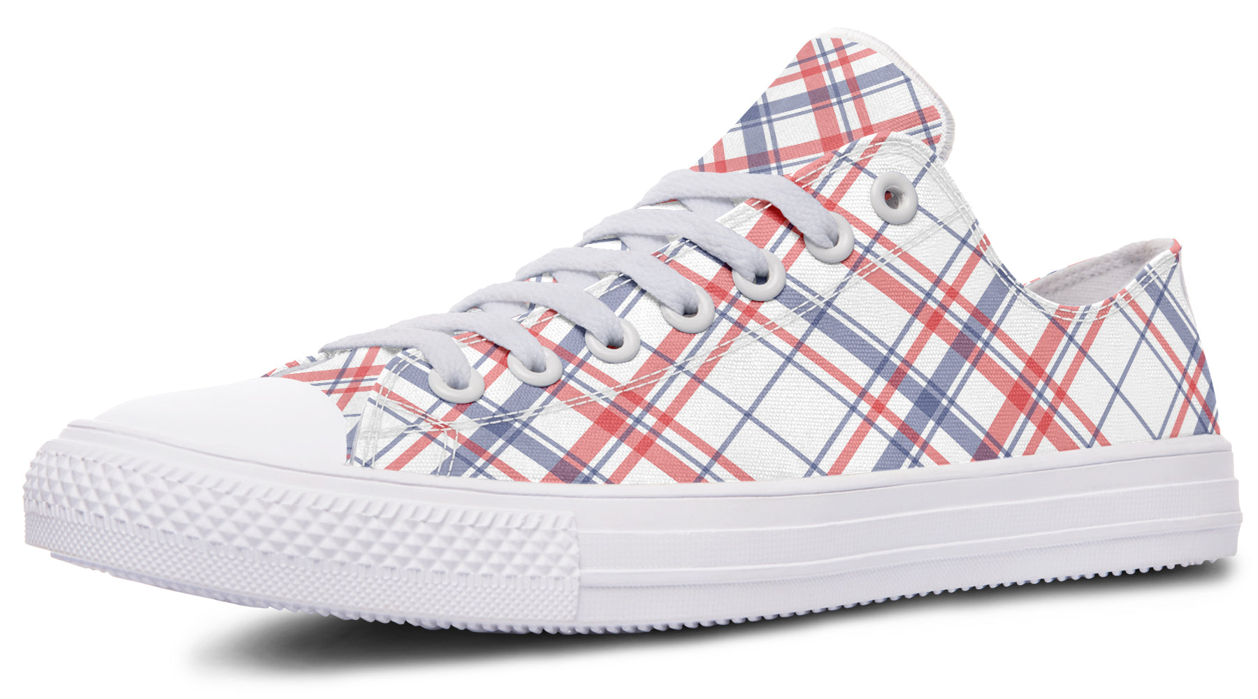 Candy Stripe Plaid Low Tops