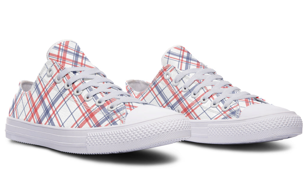 Candy Stripe Plaid Low Tops