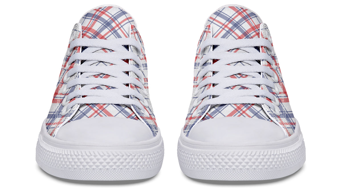 Candy Stripe Plaid Low Tops