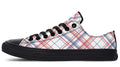Candy Stripe Plaid Low Tops