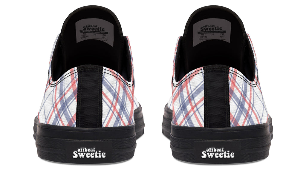 Candy Stripe Plaid Low Tops