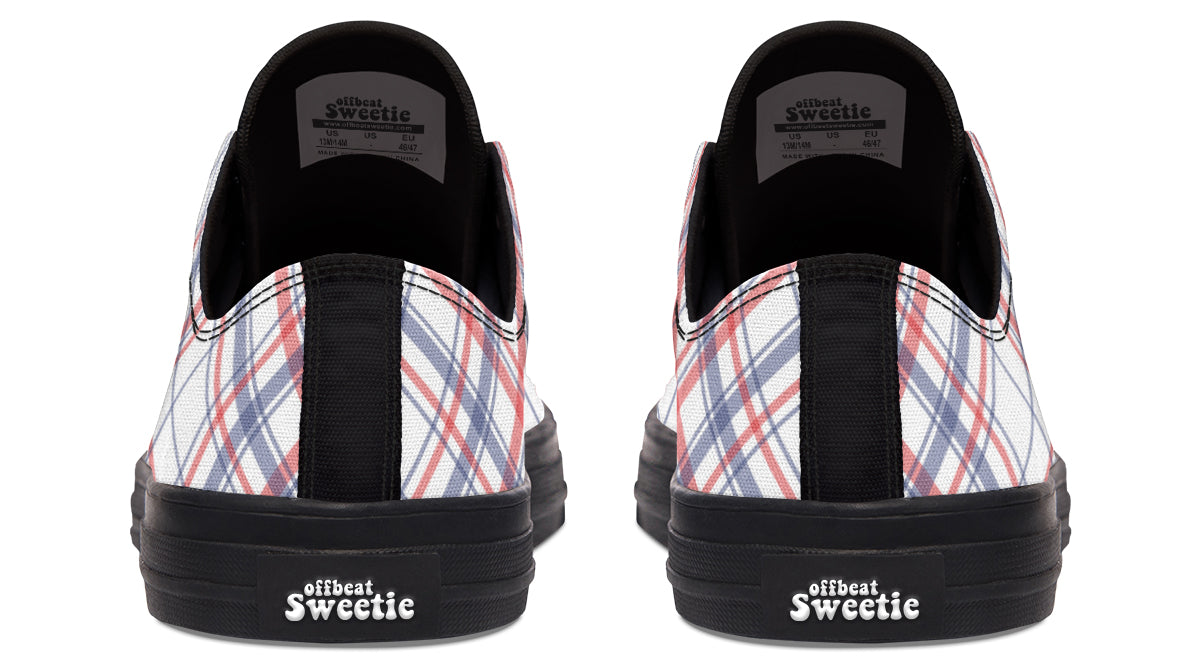 Candy Stripe Plaid Low Tops