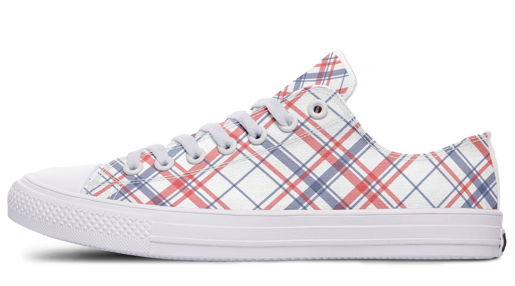 Candy Stripe Plaid Low Tops