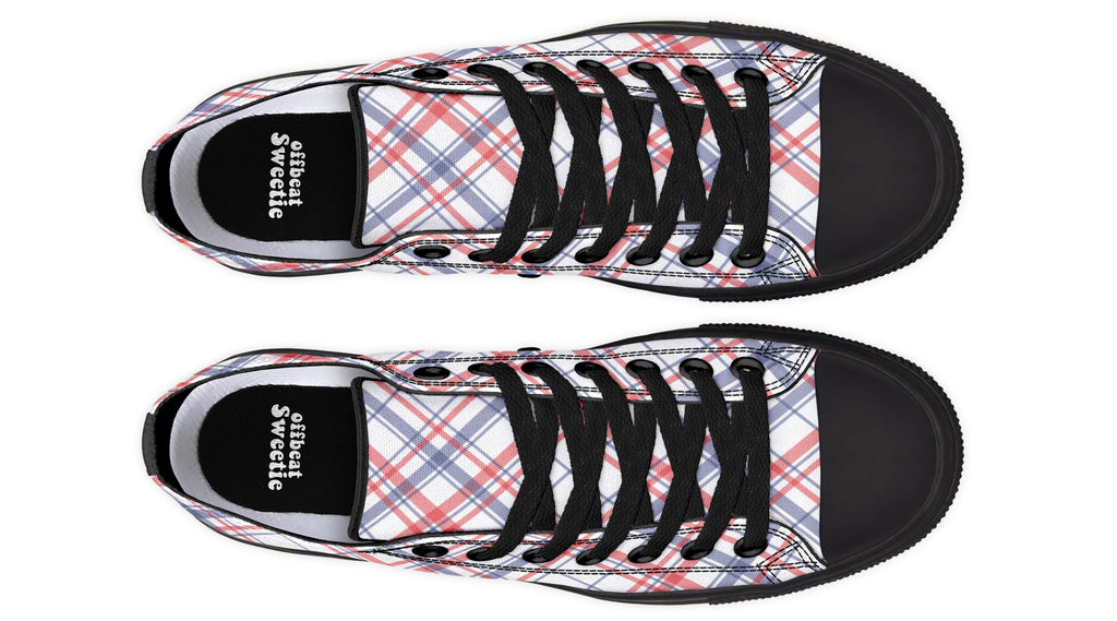 Candy Stripe Plaid Low Tops