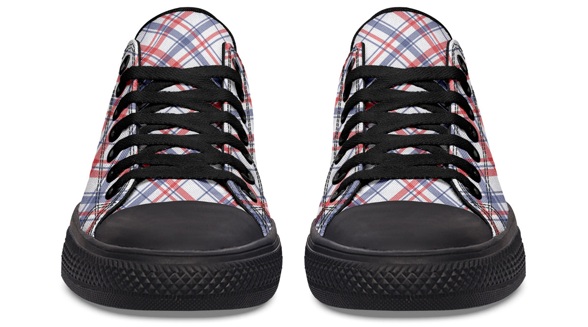 Candy Stripe Plaid Low Tops (Wide)
