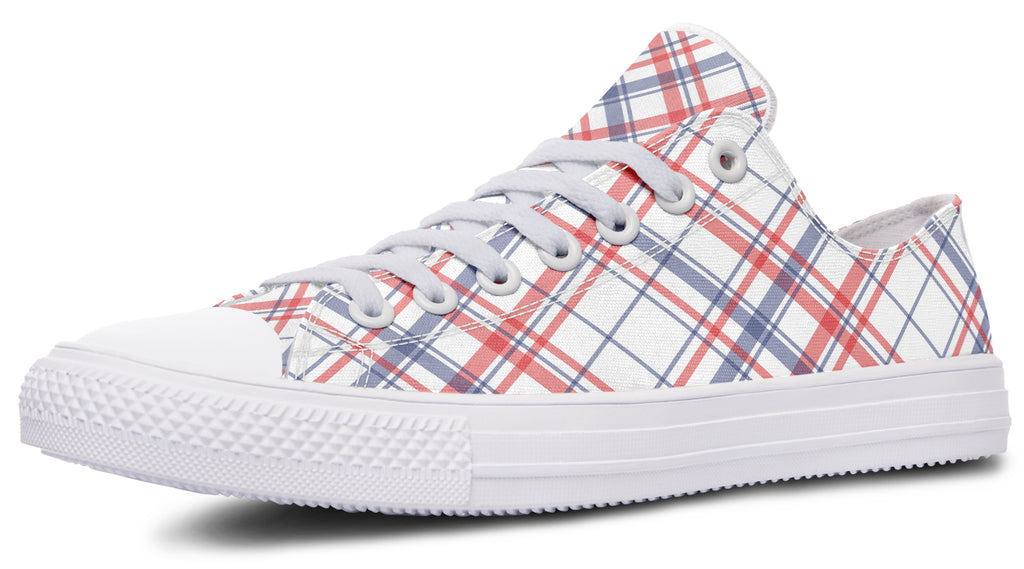 Candy Stripe Plaid Low Tops (Wide)