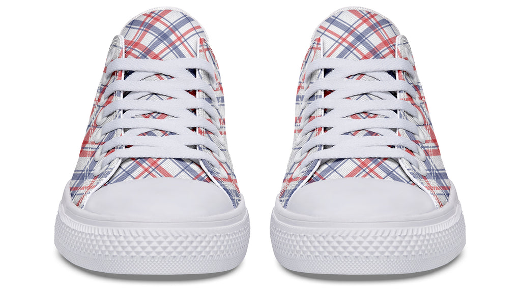 Candy Stripe Plaid Low Tops (Wide)