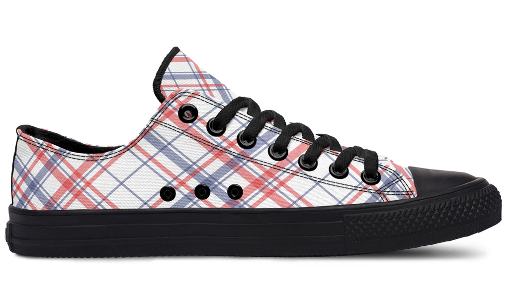 Candy Stripe Plaid Low Tops (Wide)