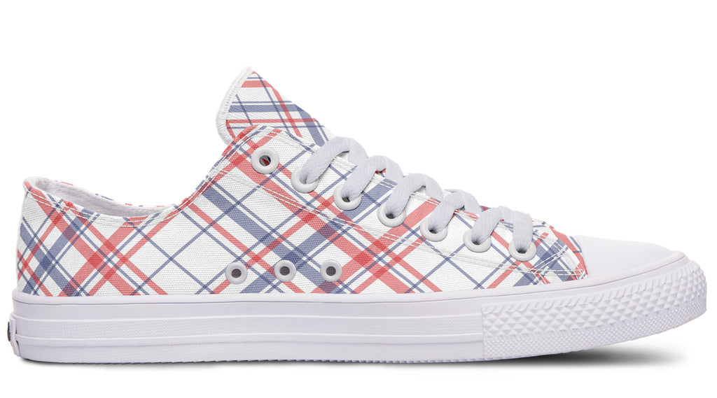 Candy Stripe Plaid Low Tops (Wide)