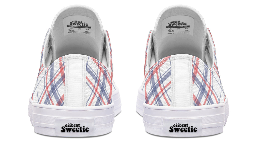 Candy Stripe Plaid Low Tops (Wide)