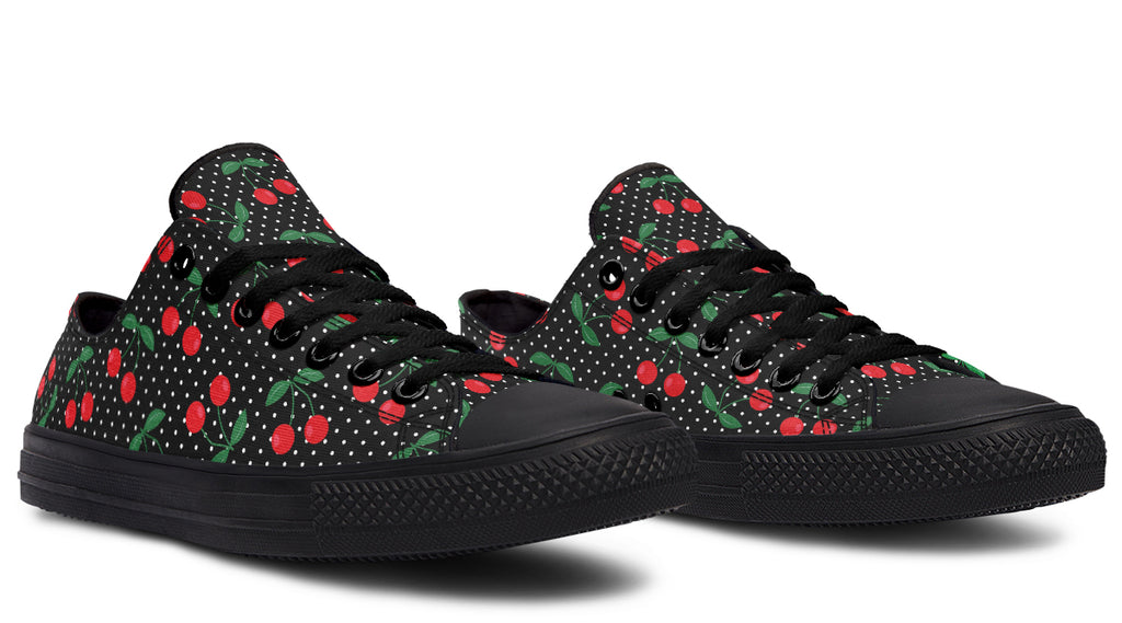 Cherries Low Tops (Wide)