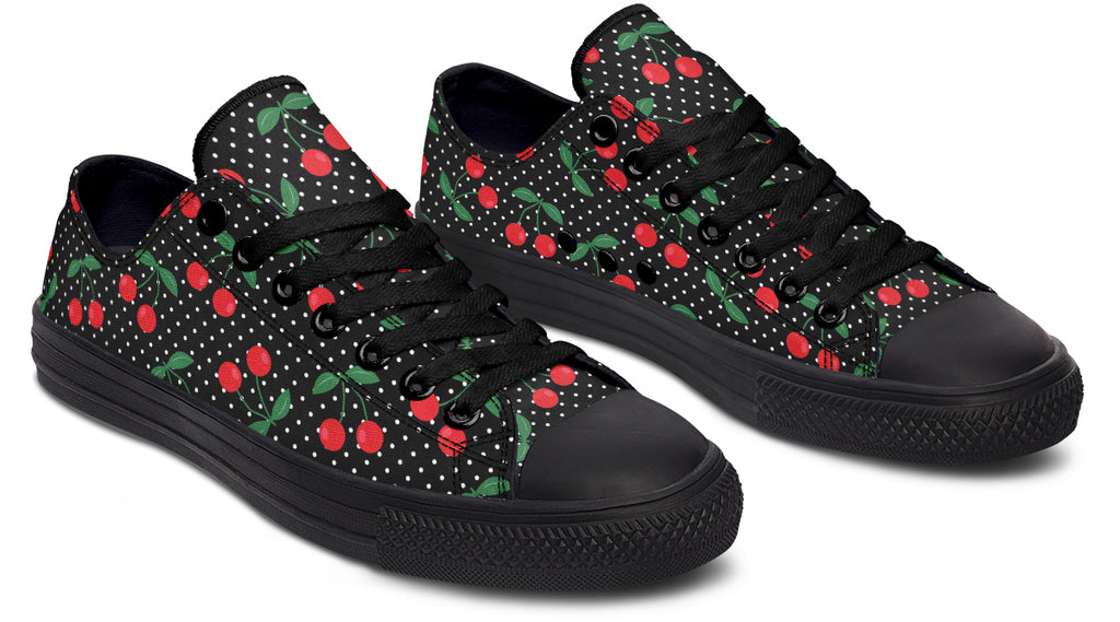 Cherries Low Tops (Wide)