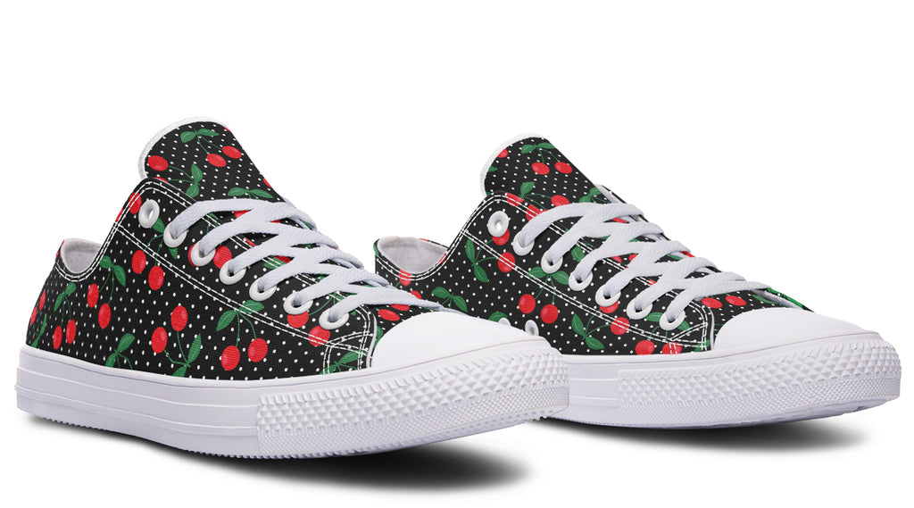 Cherries Low Tops (Wide)