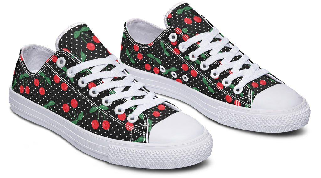 Cherries Low Tops (Wide)
