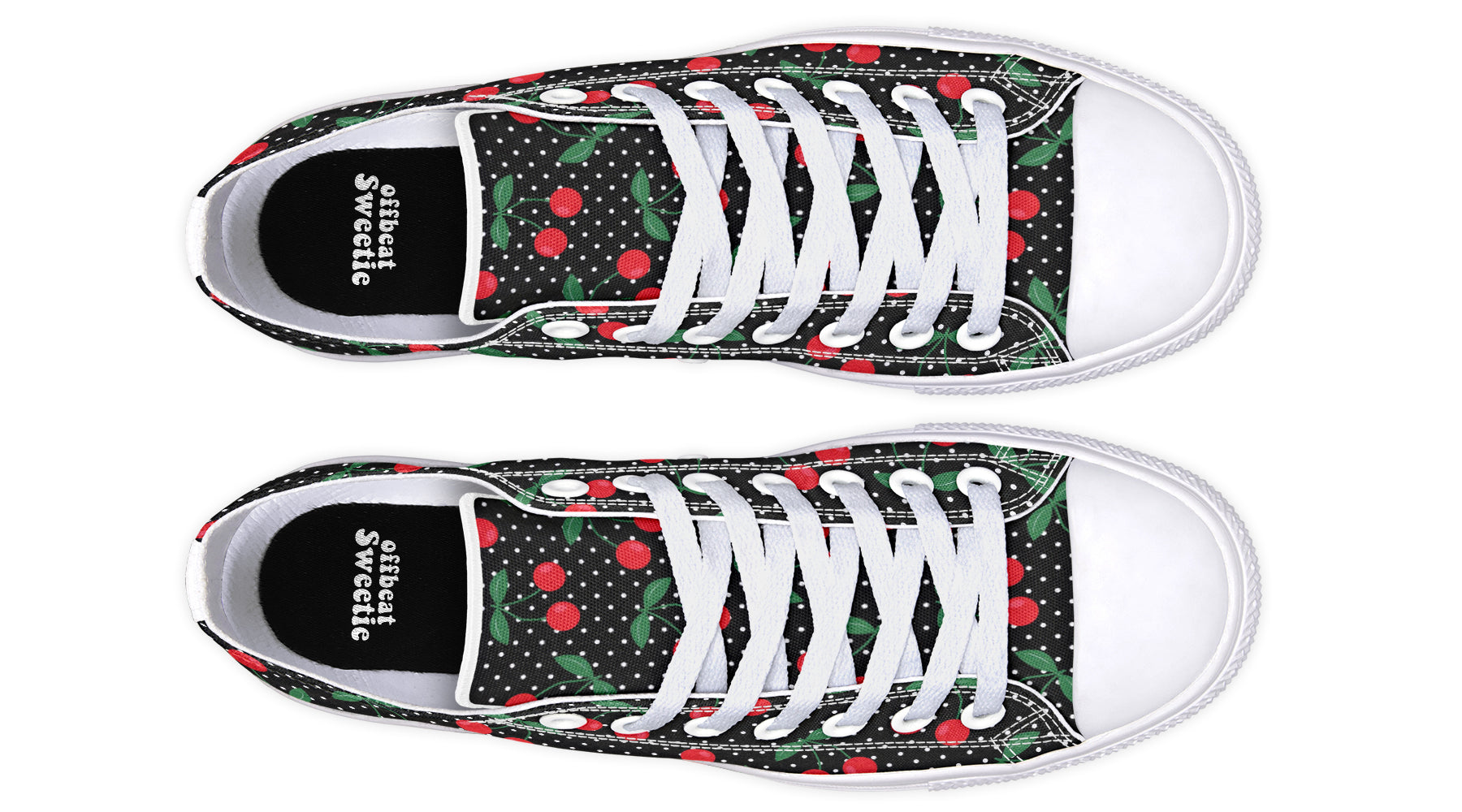 Cherries Low Tops (Wide)