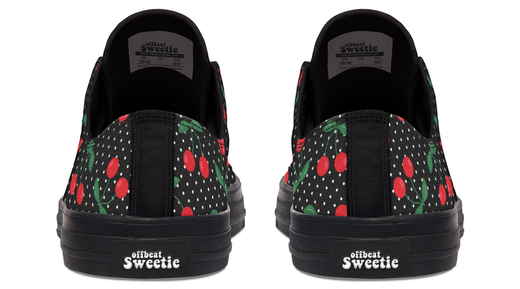 Cherries Low Tops - Offbeat Sweetie