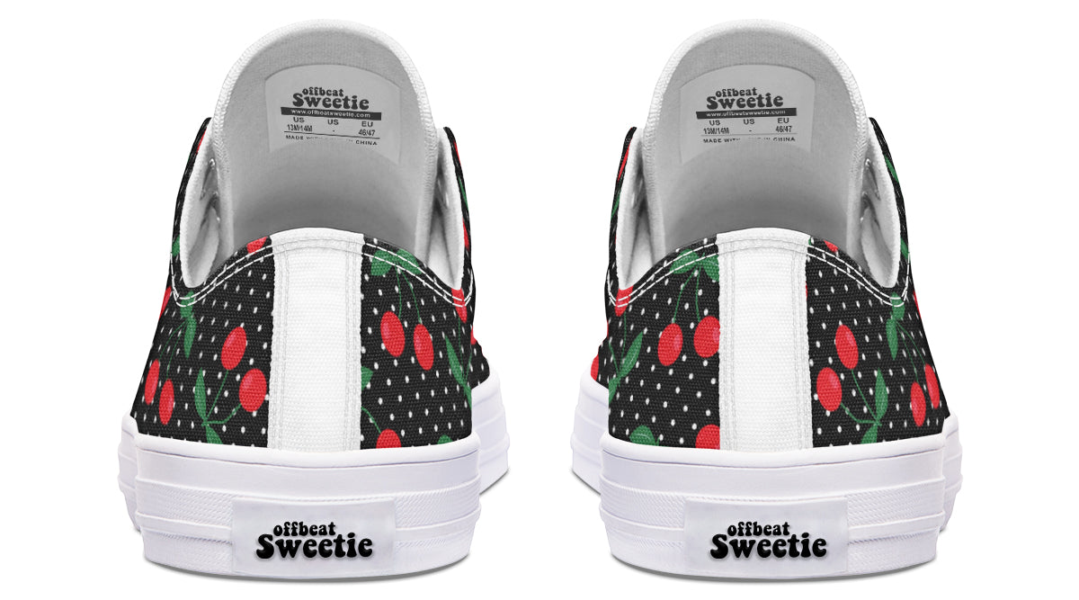 Cherries Low Tops - Offbeat Sweetie