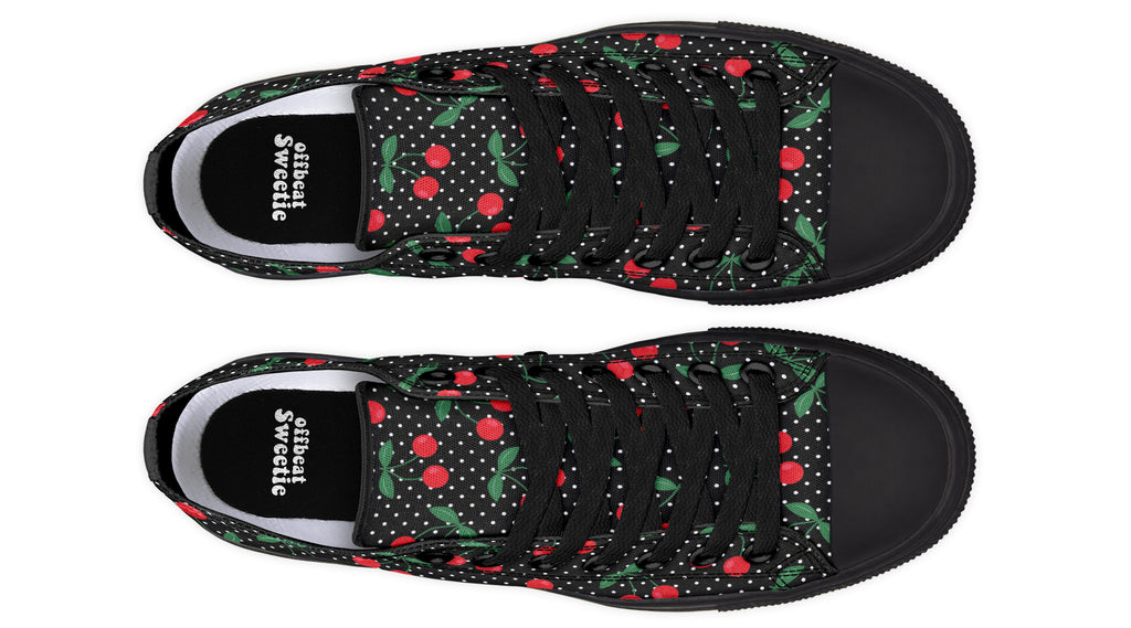 Cherries Low Tops - Offbeat Sweetie
