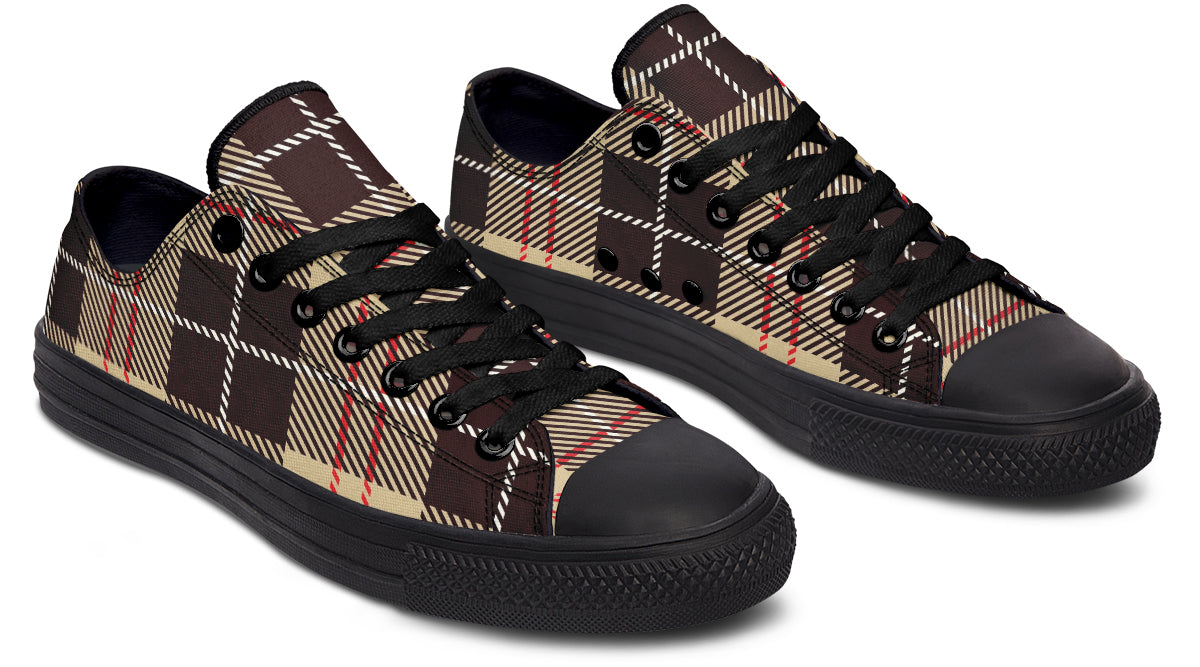 Choco Mocha Plaid Low Tops