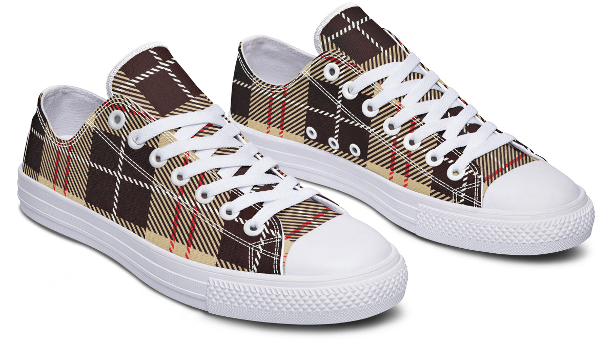 Choco Mocha Plaid Low Tops