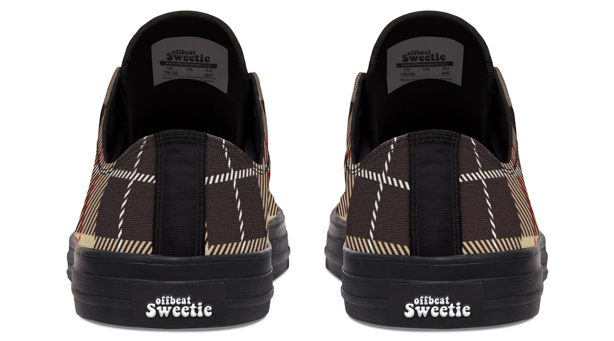 Choco Mocha Plaid Low Tops
