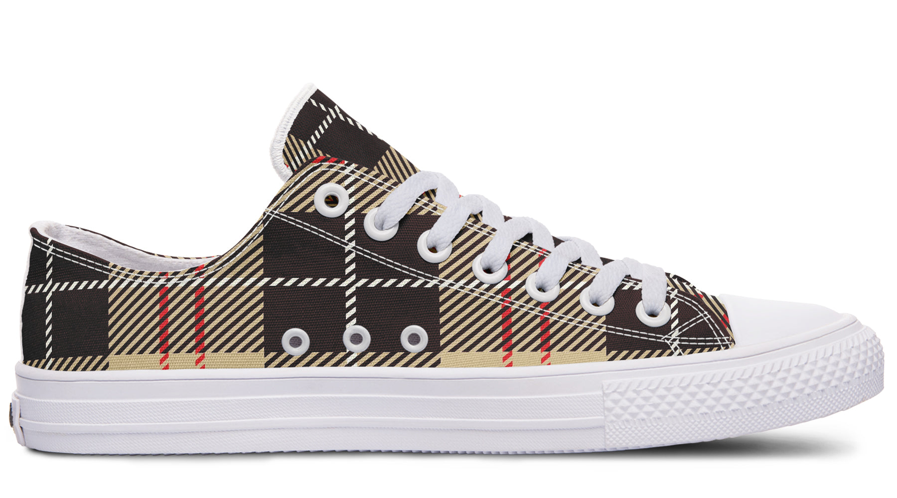 Choco Mocha Plaid Low Tops
