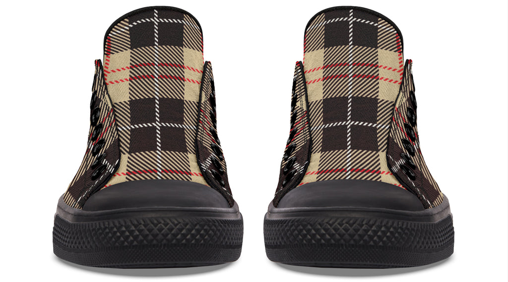 Choco Mocha Plaid Low Tops (Wide)