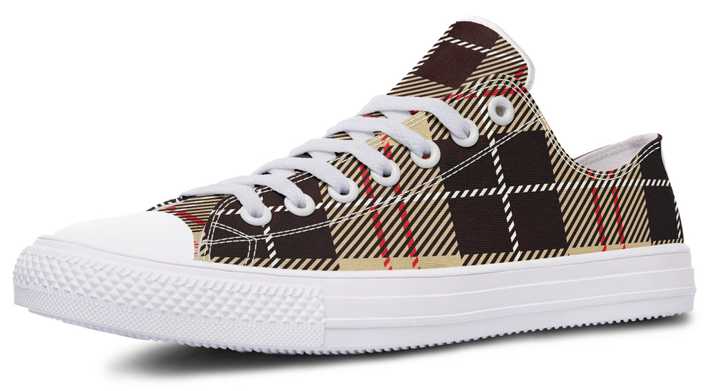 Choco Mocha Plaid Low Tops (Wide)