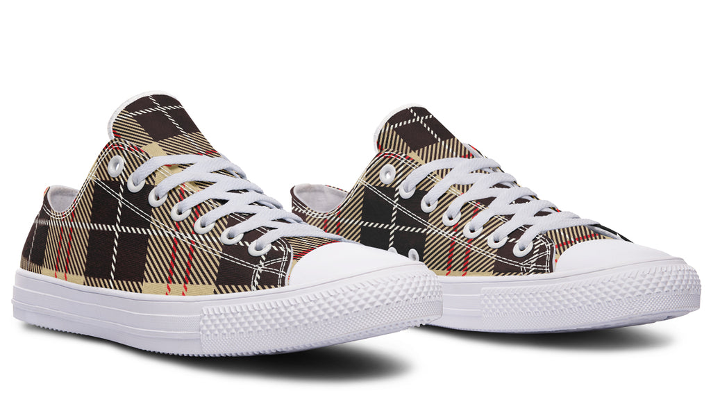 Choco Mocha Plaid Low Tops (Wide)