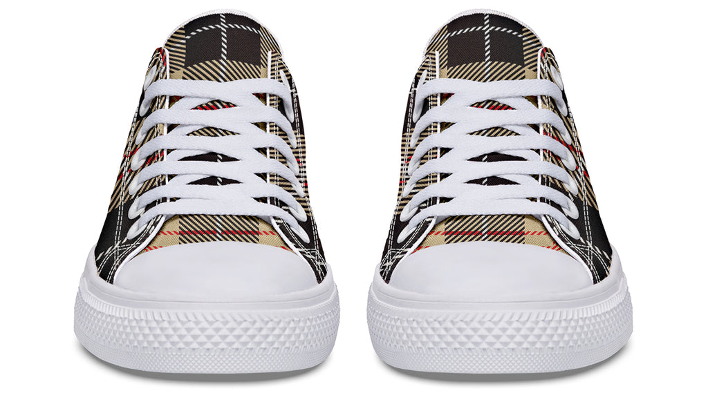 Choco Mocha Plaid Low Tops (Wide)