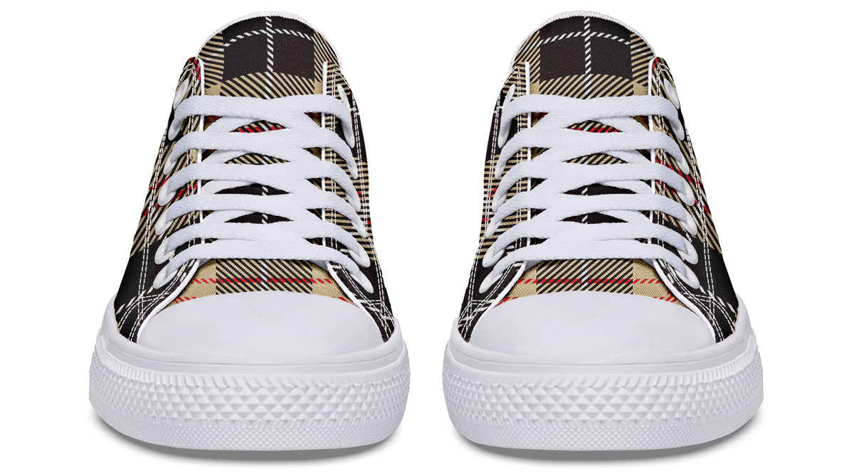 Choco Mocha Plaid Low Tops (Wide)