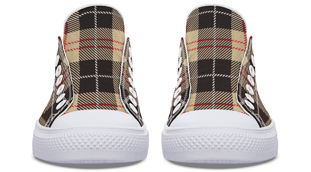 Choco Mocha Plaid Low Tops (Wide)