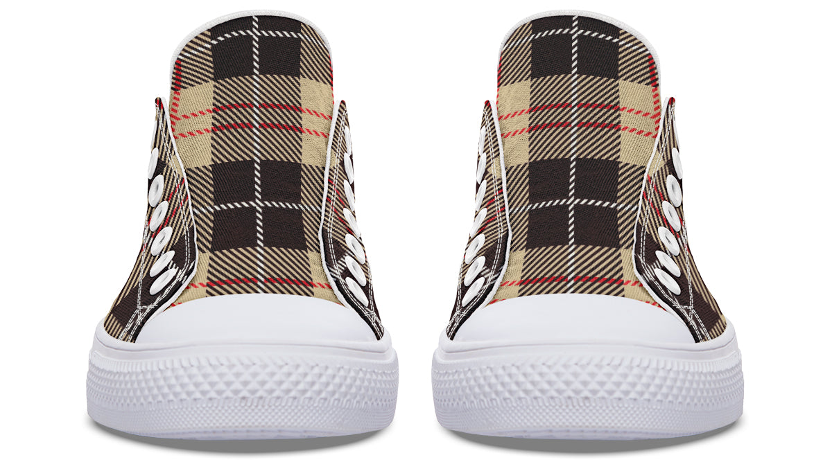 Choco Mocha Plaid Low Tops (Wide)