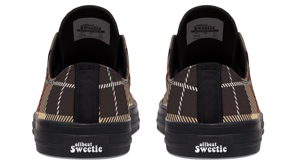 Choco Mocha Plaid Low Tops (Wide)