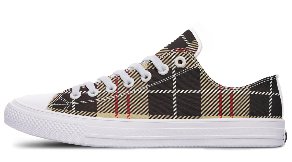 Choco Mocha Plaid Low Tops (Wide)