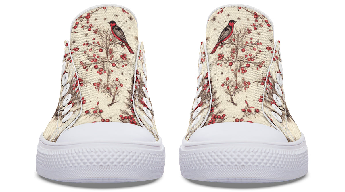Christmas Birds Low Tops (Wide)