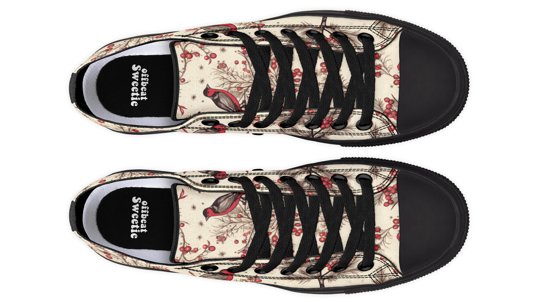 Christmas Birds Low Tops (Wide)